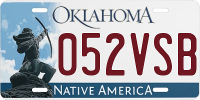 OK license plate 052VSB