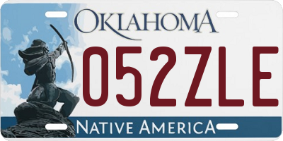 OK license plate 052ZLE