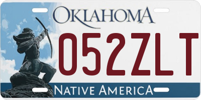 OK license plate 052ZLT
