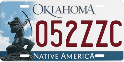 OK license plate 052ZZC