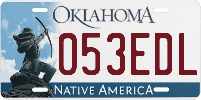 OK license plate 053EDL