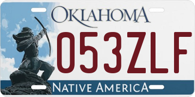 OK license plate 053ZLF