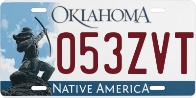 OK license plate 053ZVT