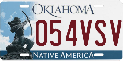 OK license plate 054VSV