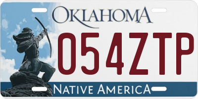 OK license plate 054ZTP