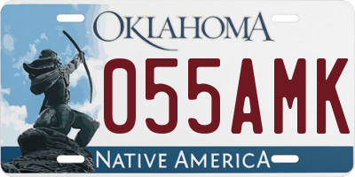 OK license plate 055AMK