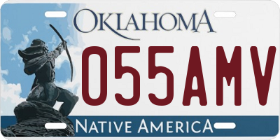 OK license plate 055AMV