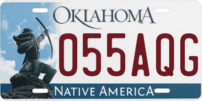 OK license plate 055AQG