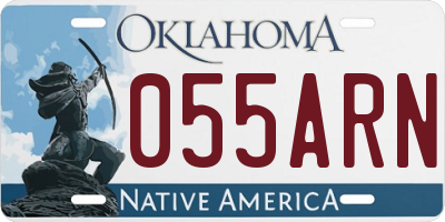 OK license plate 055ARN