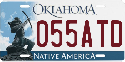 OK license plate 055ATD