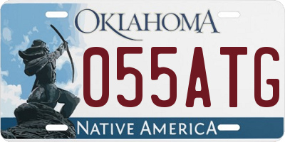 OK license plate 055ATG