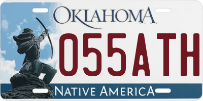 OK license plate 055ATH