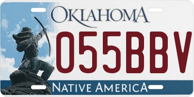 OK license plate 055BBV