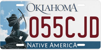 OK license plate 055CJD