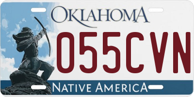 OK license plate 055CVN