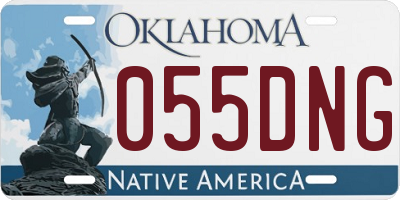 OK license plate 055DNG