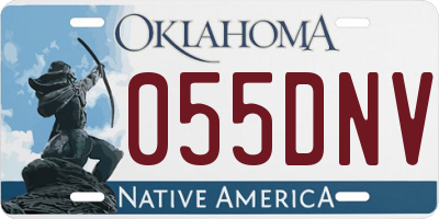 OK license plate 055DNV