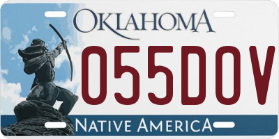 OK license plate 055DOV