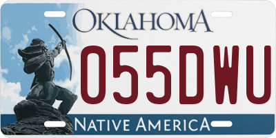 OK license plate 055DWU