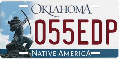 OK license plate 055EDP