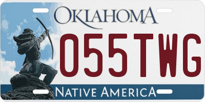 OK license plate 055TWG