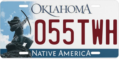 OK license plate 055TWH