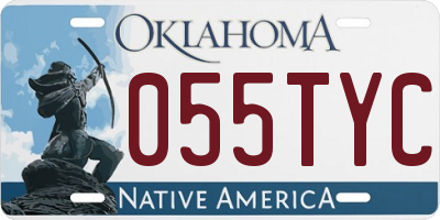 OK license plate 055TYC