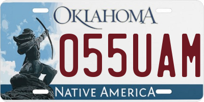 OK license plate 055UAM