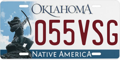 OK license plate 055VSG