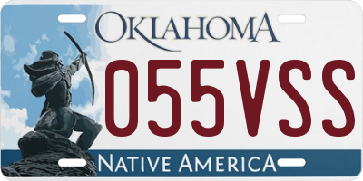 OK license plate 055VSS