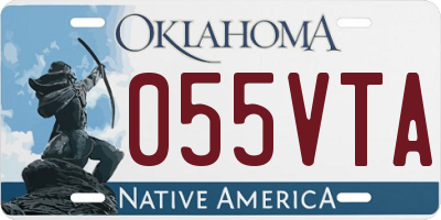 OK license plate 055VTA