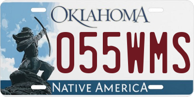 OK license plate 055WMS
