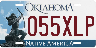 OK license plate 055XLP