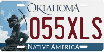 OK license plate 055XLS