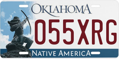 OK license plate 055XRG