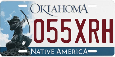 OK license plate 055XRH