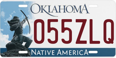 OK license plate 055ZLQ