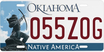 OK license plate 055ZOG