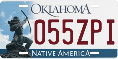 OK license plate 055ZPI