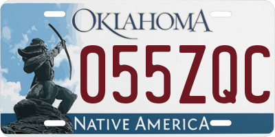 OK license plate 055ZQC