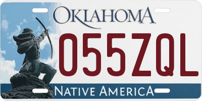 OK license plate 055ZQL