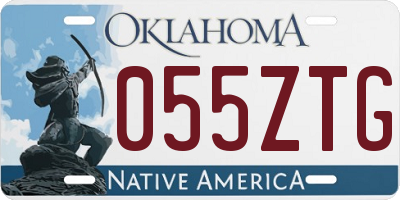 OK license plate 055ZTG