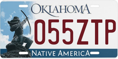 OK license plate 055ZTP