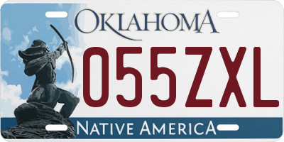 OK license plate 055ZXL