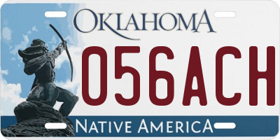 OK license plate 056ACH