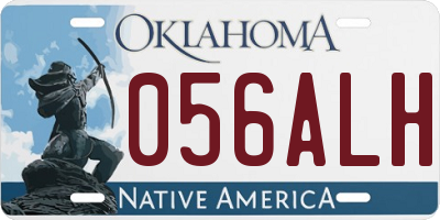 OK license plate 056ALH