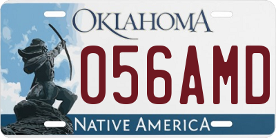 OK license plate 056AMD
