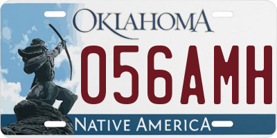 OK license plate 056AMH