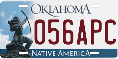 OK license plate 056APC