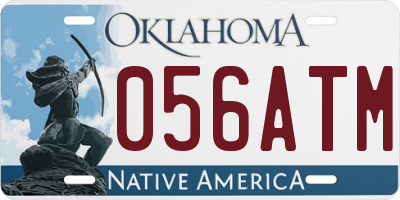 OK license plate 056ATM